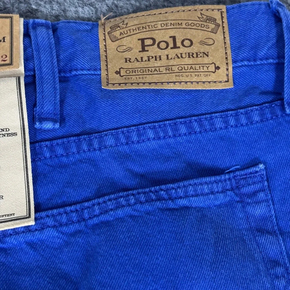 Polo Ralph Lauren Varick Slim Straight Hemp Denim Pants Blue 44B x 32 NWT